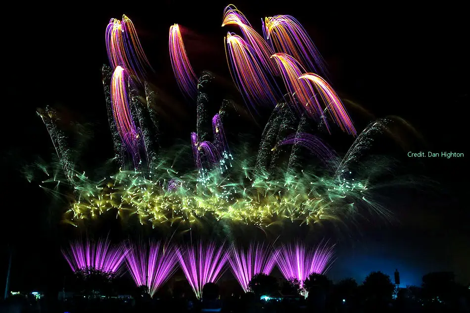 Wedding firework finale